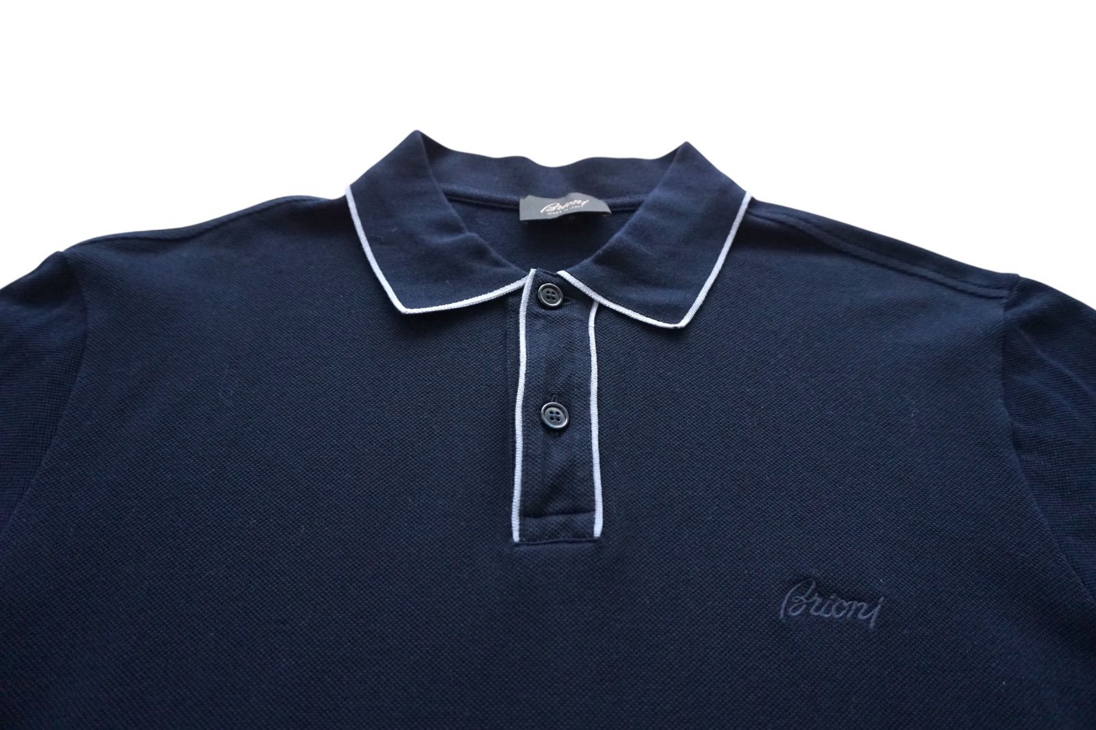 Brioni ブリオーニ メンズポロシャツ 半袖t-シャツ ブルー 2XLサイズ