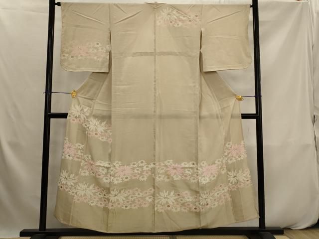 平和屋着物＊夏物　訪問着　絽　舞花文　金彩　正絹　逸品　AABK2823st
