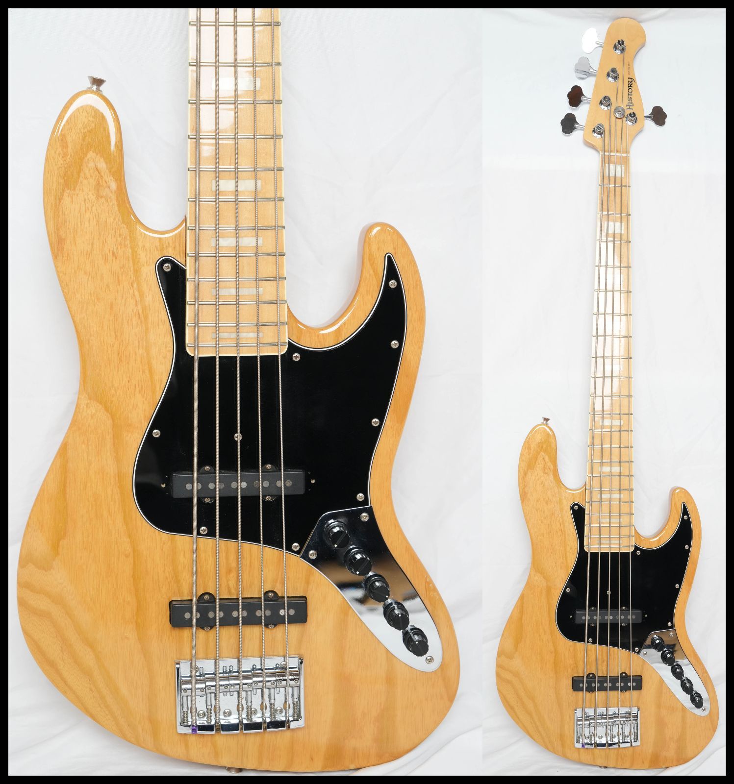 ★HISTORY by FUJIGEN GH-BJ5A CTM VNT 5弦ベース JAZZBASS フジゲン製 2013年製 状態良好★