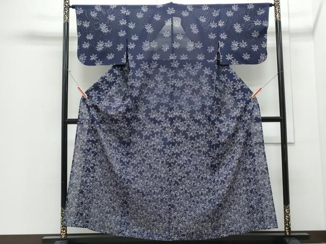 平和屋着物＊夏物　訪問着　絽　楓文　正絹　逸品　CABJ0922th