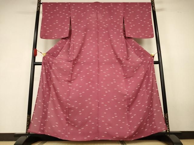 平和屋着物＊夏物　小紋　絽　勝虫　正絹　逸品　AABK2700jd