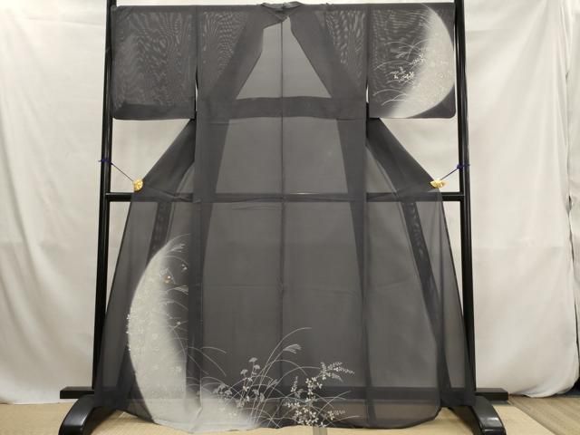 平和屋着物＊夏物　訪問着　絽　刺繍　薄　暈し染め　金糸　金彩　大丸・ますいわ屋扱い　正絹　逸品　AABK2825st