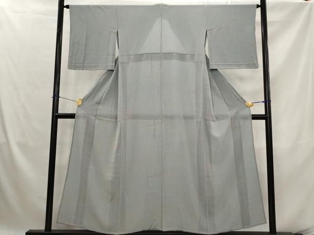 平和屋着物＊夏物　小紋　絽縮緬　霞文　正絹　逸品　AABK2833st