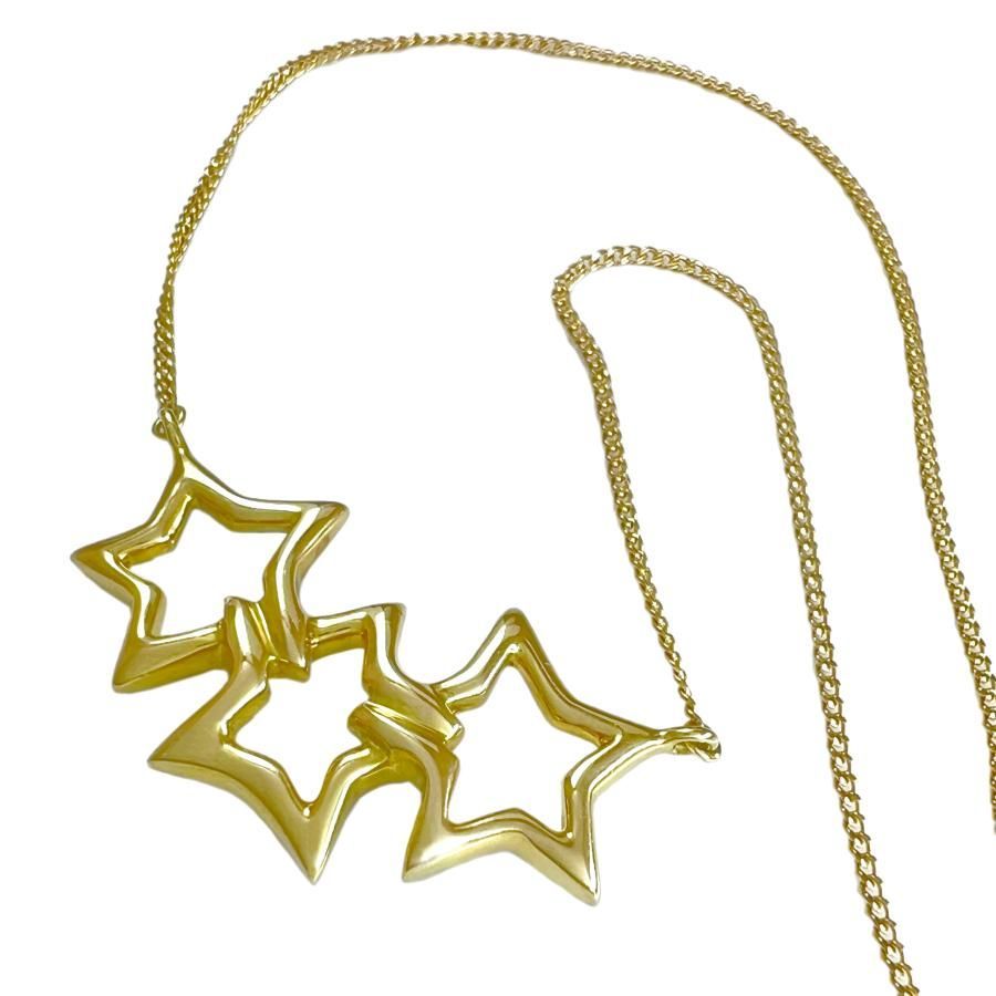 TIFFANY＆Co.　ティファニー　ネックレス　トリプルスター　星　750　K18　YG　イエローゴールド