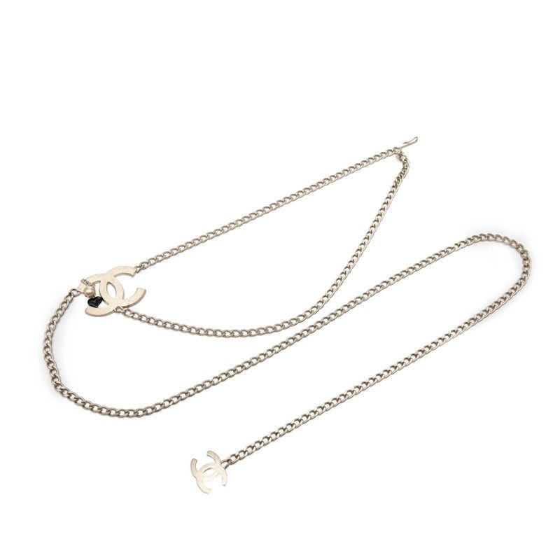 シャネル ココマーク ハート チェーン ベルト 05A ゴールド メッキ レディース CHANEL【1-0276289】