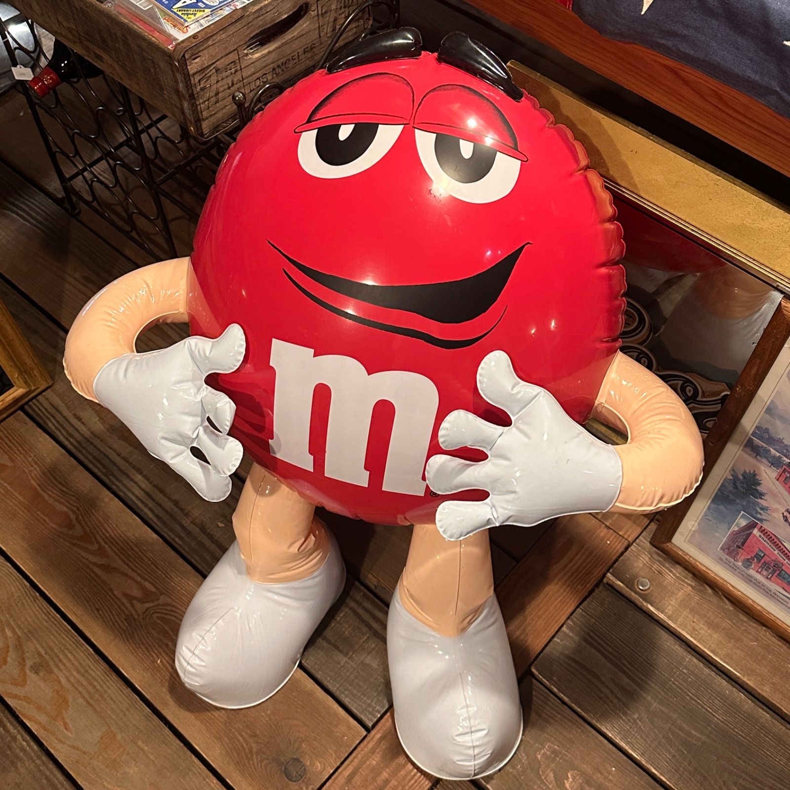エムアンドエムズ！m&m's！特大バルーン！レッド m&m's エムアンドエムズ インフレータブル ディスプレイ ビッグサイズ