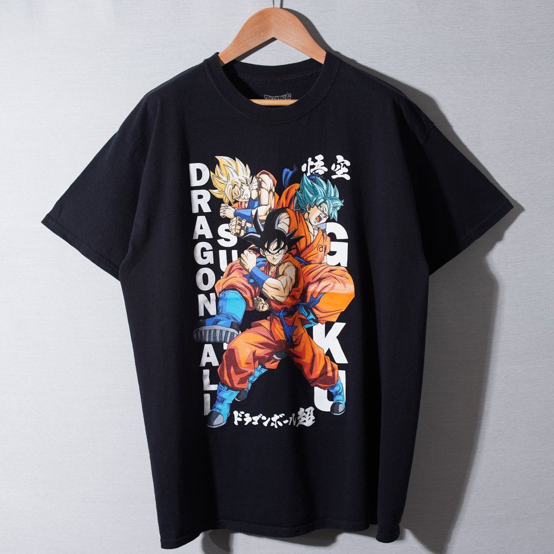ドラゴンボール 超 DRAGON BALL Z Tシャツ L ブラック 孫悟空 アニメT