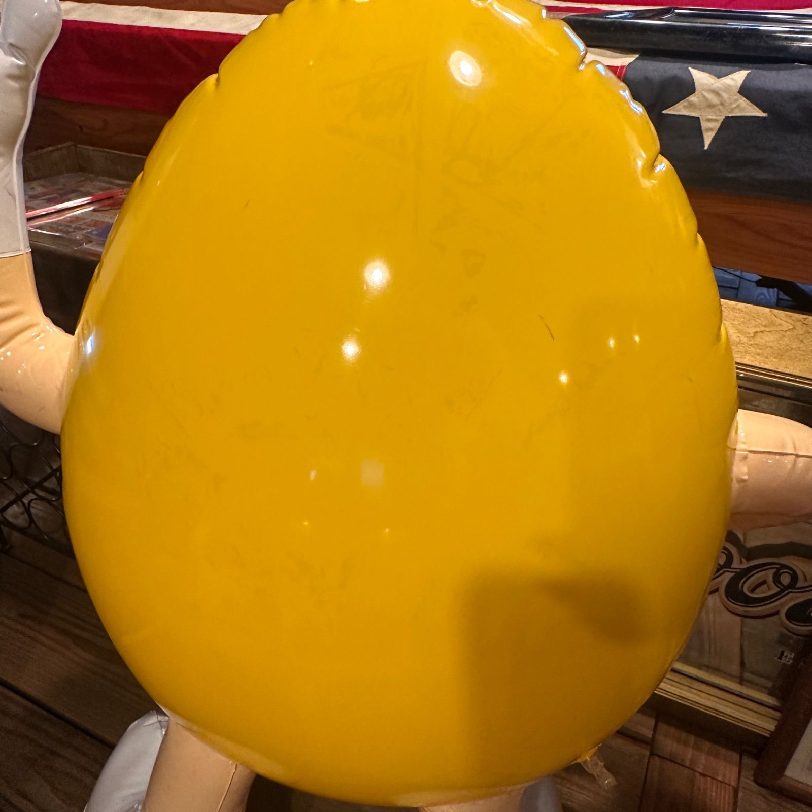 エムアンドエムズ！m&m's！特大バルーン！イエロー m&m's エムアンドエムズ インフレータブル ディスプレイ ビッグサイズ