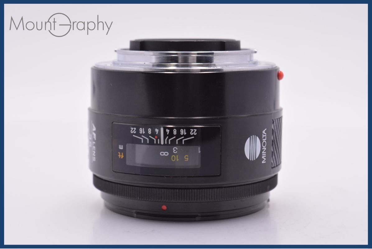 動作保証】 ミノルタ MINOLTA AF 35mm F2 前後キャップ&レンズ