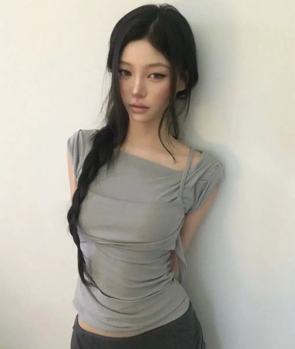 フレアアップ レイヤードTシャツ Layered Bustier T-Shirt 新品