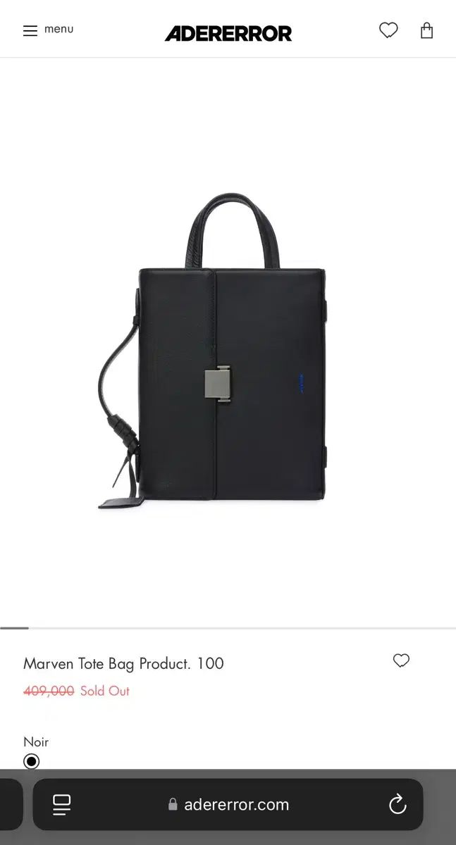 ADER ERROR アーダーエラー Marven Tote Bag Product 100