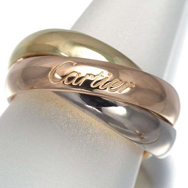 Cartier トリニティ ピンキーリング カルティエ トリニティ リング スリーカラー クラシック ピンキー 44号