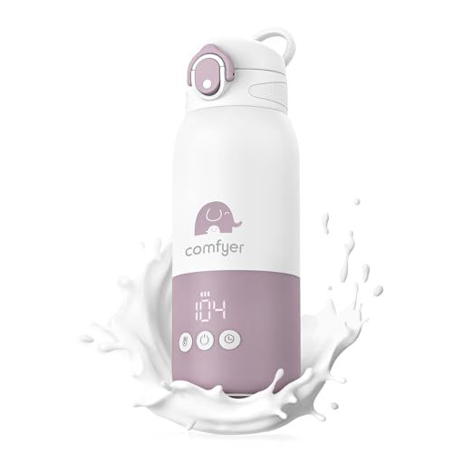 comfyer ポータブルミルクウォーマー 旅行用、急速加熱&長持ちバッテリー搭載 携帯ボトルウォーマー、340ml大容量 即時母乳・粉ミルク・湯温め器、車や飛行機の旅にmt ef41ea25 comfyer ポータブルミルクウォーマー 旅行用、急速加熱&長持ちバッテリー搭載 携帯ボトルウォーマー、340ml大容量 即時母乳・粉ミルク・湯温め器、車や飛行機の旅にmt ef41ea25