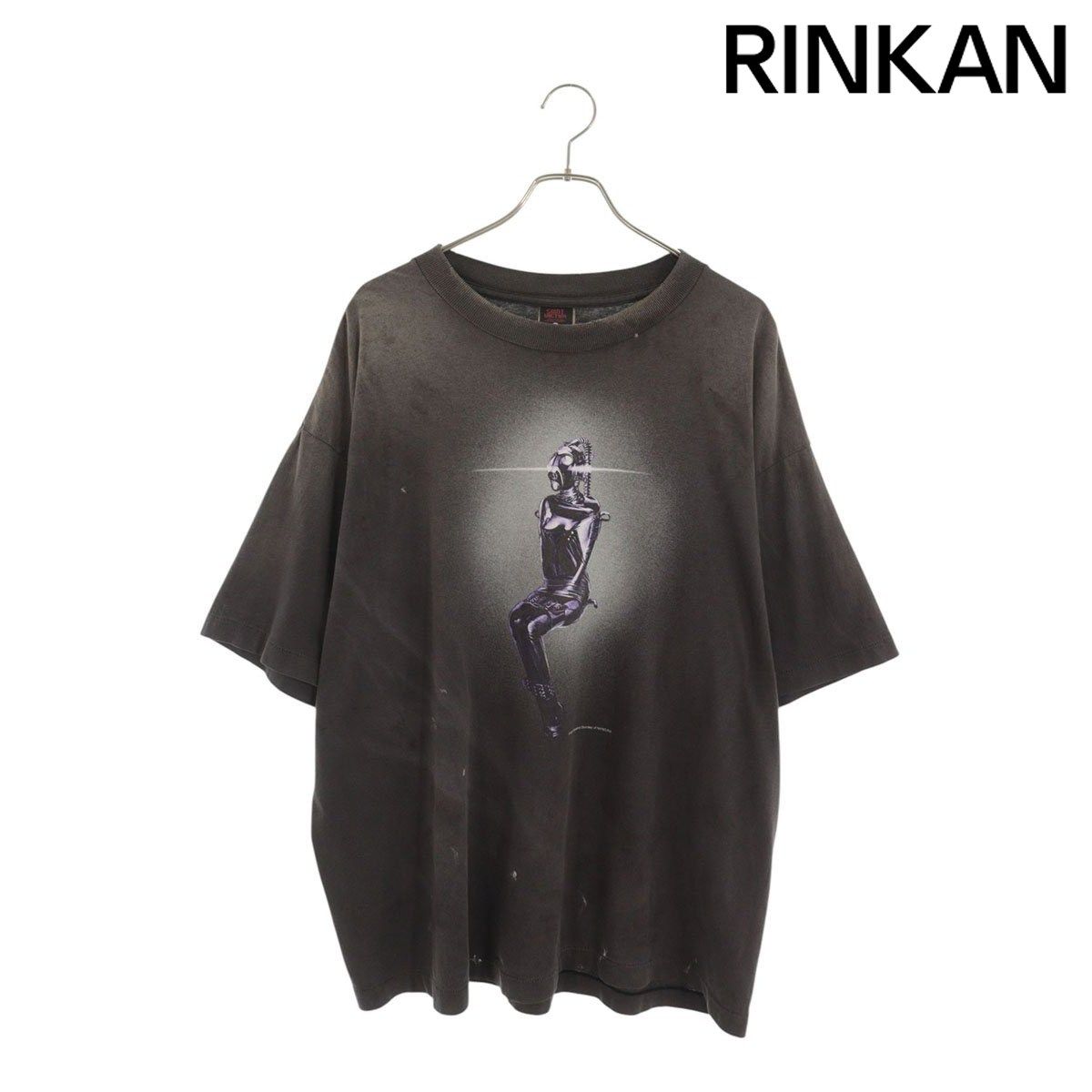 セントマイケル SM-HR1-0000-C75 ヴィンテージ加工ロボットプリントTシャツ メンズ XL