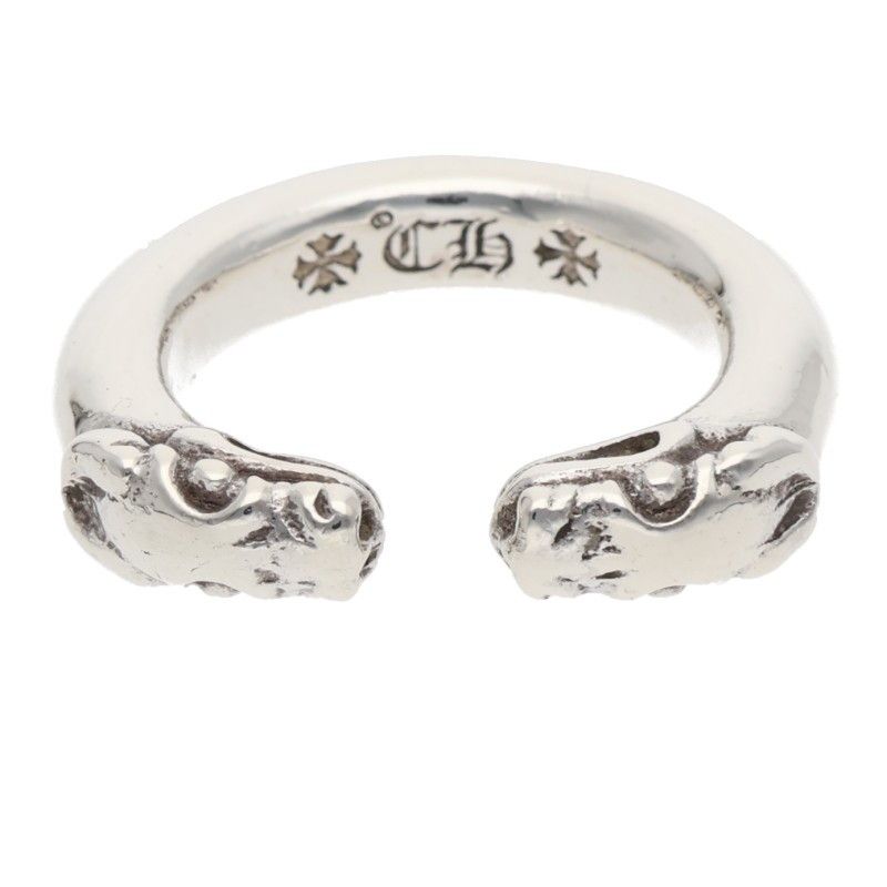 クロムハーツ DOUBLE DOG RING/ダブルドッグ シルバーリング メンズ 12