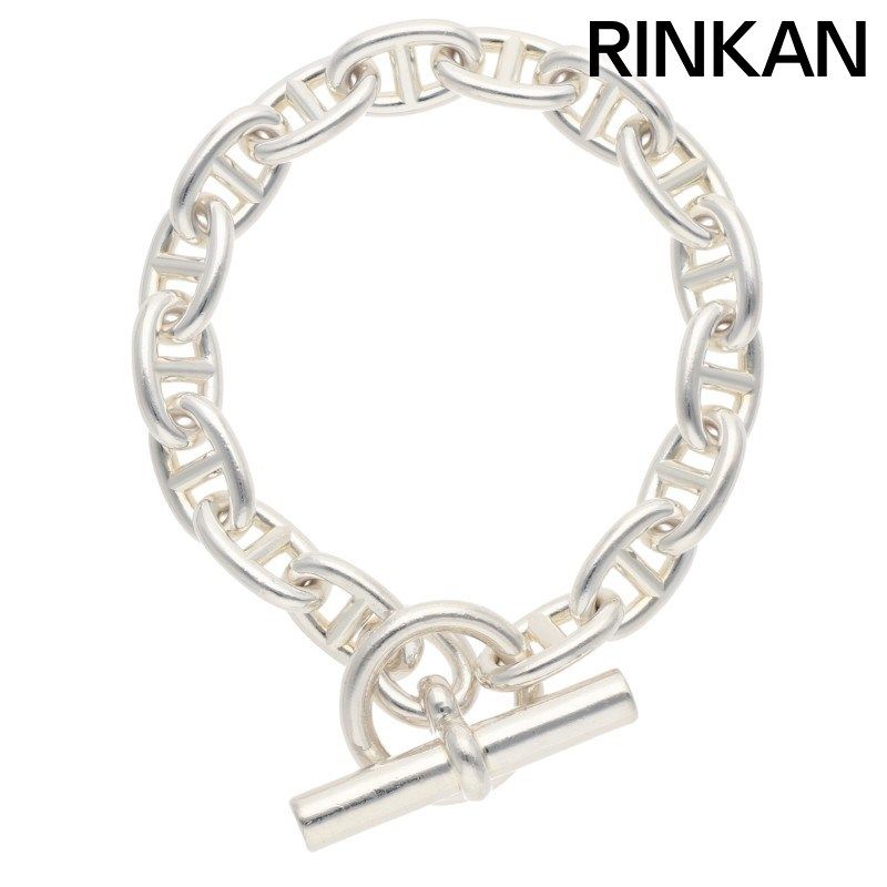 エルメス Chaine d'Ancre MM シェーヌダンクルMMシルバーブレスレット メンズ 16LINK