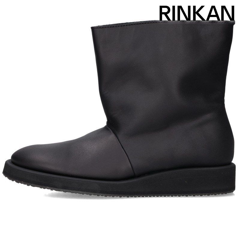 ヨウジヤマモト ブーツ ヨウジヤマモト SOFT MATT BK HIGH-TOP BOOTS FP-E07-762 レザーブーツ