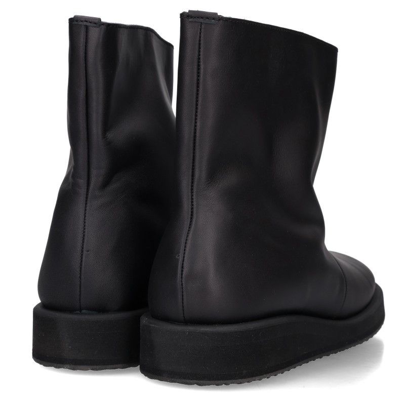 値下げヨウジヤマモト　Y's レディースブーツ　Ｍ ヨウジヤマモト SOFT MATT BK HIGH-TOP BOOTS FP-E07-762 レザーブーツ