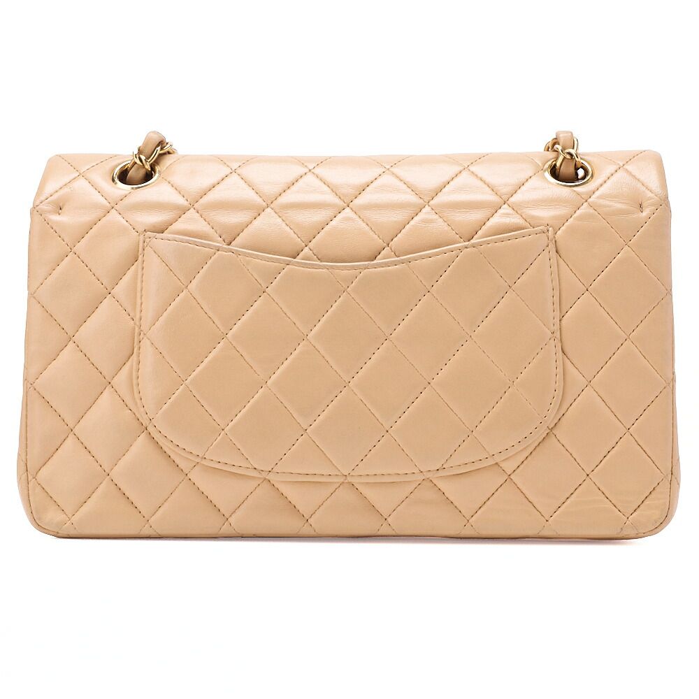 CHANEL シャネル ラムスキン マトラッセ Wフラップ 25cm チェーン