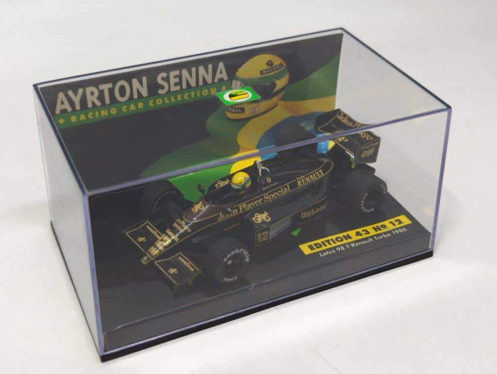 LANG 1/43 AYRTON SENNA RACING CAR COLLECTION Lotus 98 T-Renault Turbo 1986 #12 No.12