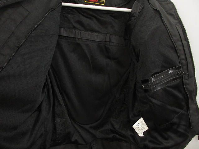 バンソン VANSON メッシュ ライダースジャケット XL ブラック バイク