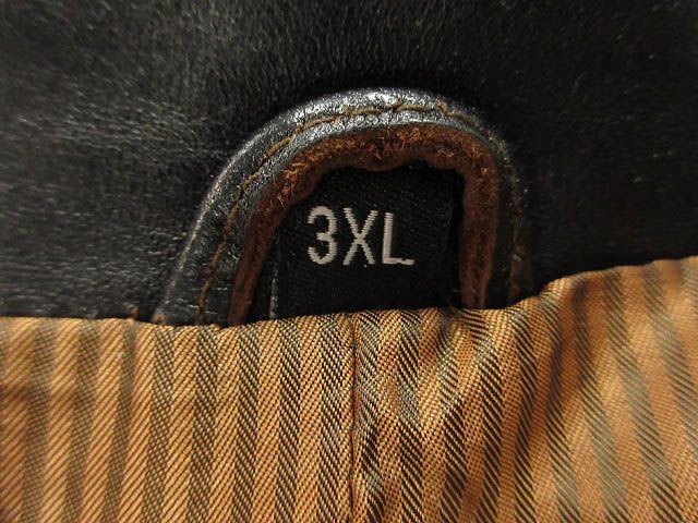 革ジャン ホースハイド キャンバス ジャケット 3XL 馬革 茶芯 カーキ