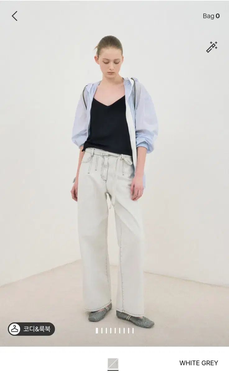 ハンサム（The HANDSOME）タイム TIME 25ss ベルト付き ウォッシュド デニム パンツ 55-66