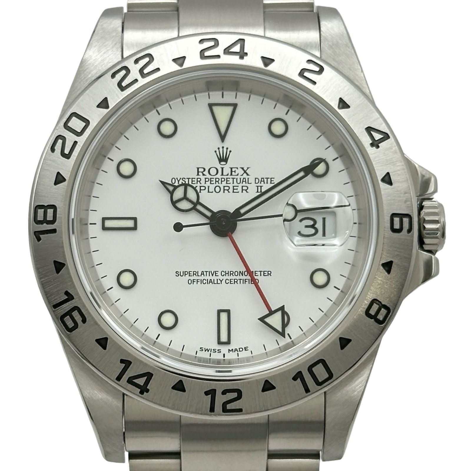 ロレックス ROLEX エクスプローラー2 16570 ホワイト ステンレススチール 自動巻き メンズ 腕時計