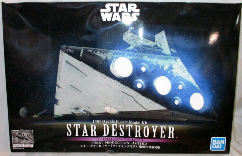 バンダイ STAR WARS PLASTIC MODEL KIT STAR DESTROYER （LIGHTING MODEL） 初回生産限定版 1/5000