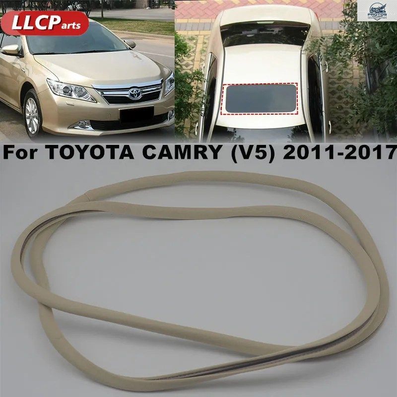 トヨタ カムリ V5 2011-2017 サンルーフ開口部ゴムシール ルーフ サンルーフシールストリップ 防水ストリップシール 63318-06120-A3 1個