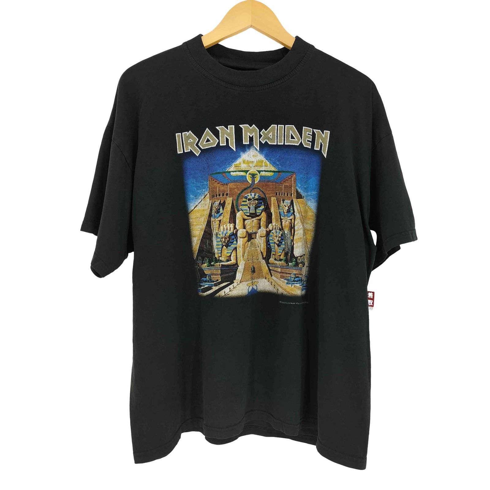 ユーズドフルギ USED古着 2002 POWER SLAVE 両面プリント バンドTシャツ メンズ 表記無