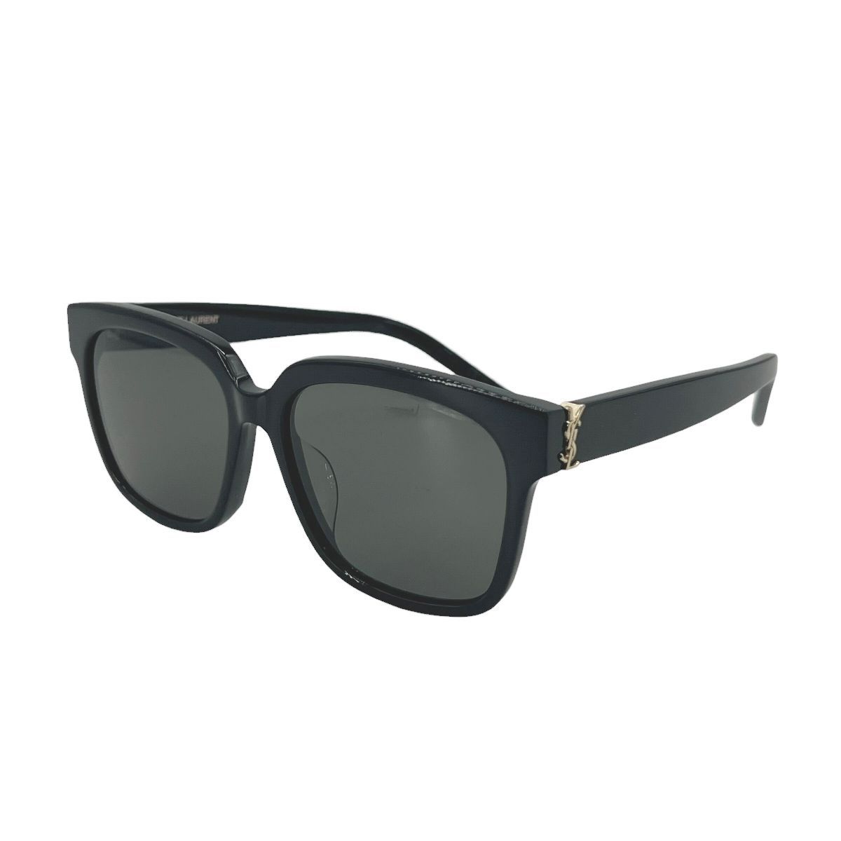 【中古】 Saint Laurent サンローラン サングラス YSLサイドロゴ サングラス SL M40F 003 ブラック プラスチック レーディス メンズ ユニセックス 26016454 CA