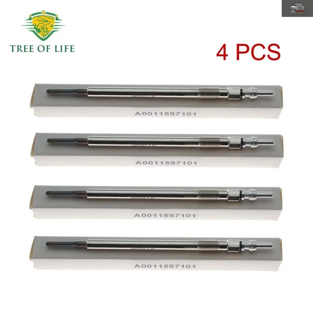 4/6PCS 4.4V GLOW PLUGS MERCEDES A-CLASS B-CLASS 160 180 200 CDI VIANO VITO W639 3.0 120 CDI A0011597101 0011597101