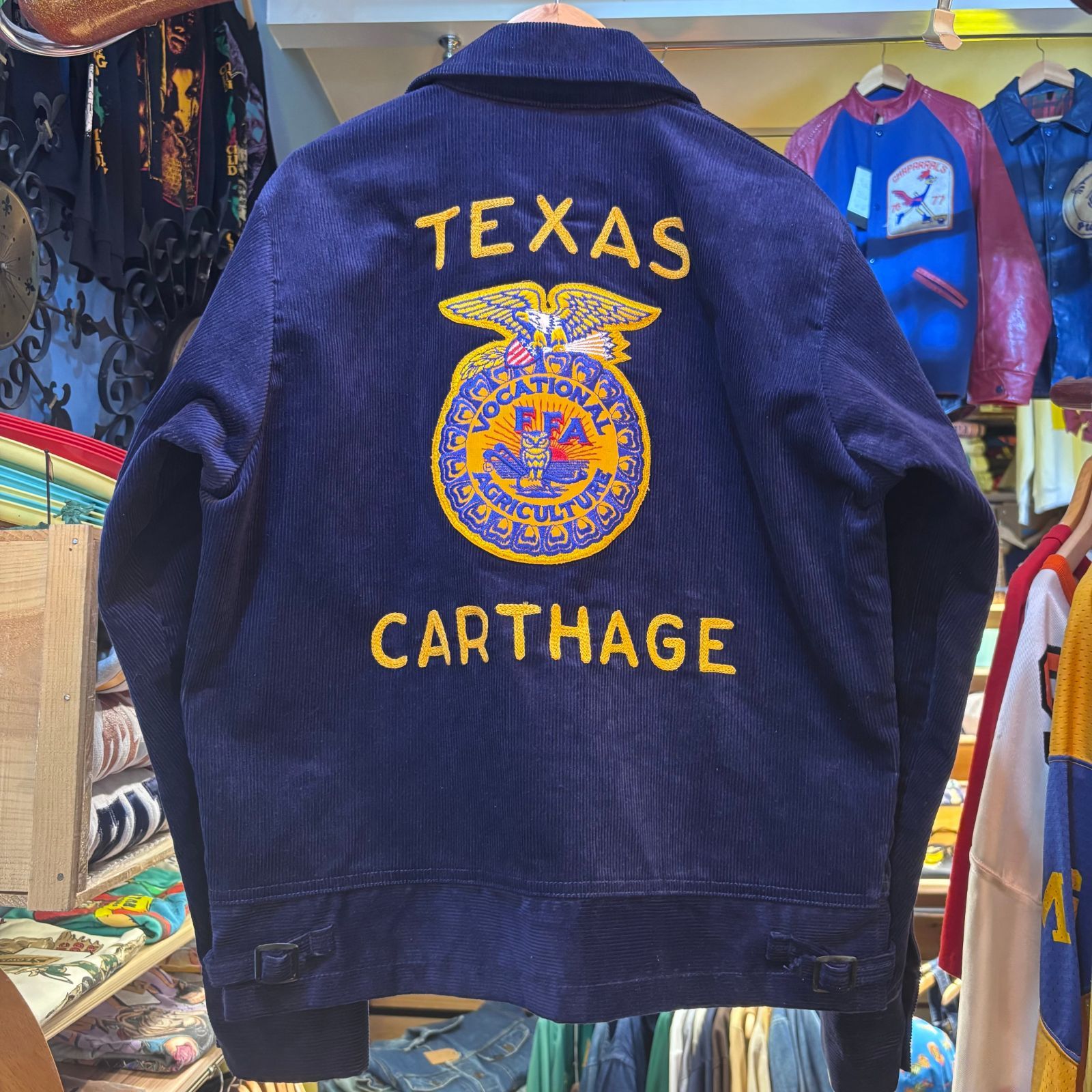 70s FFA コーデュロイジャケット TEXAS CARTHAGE サイズ36 USA製