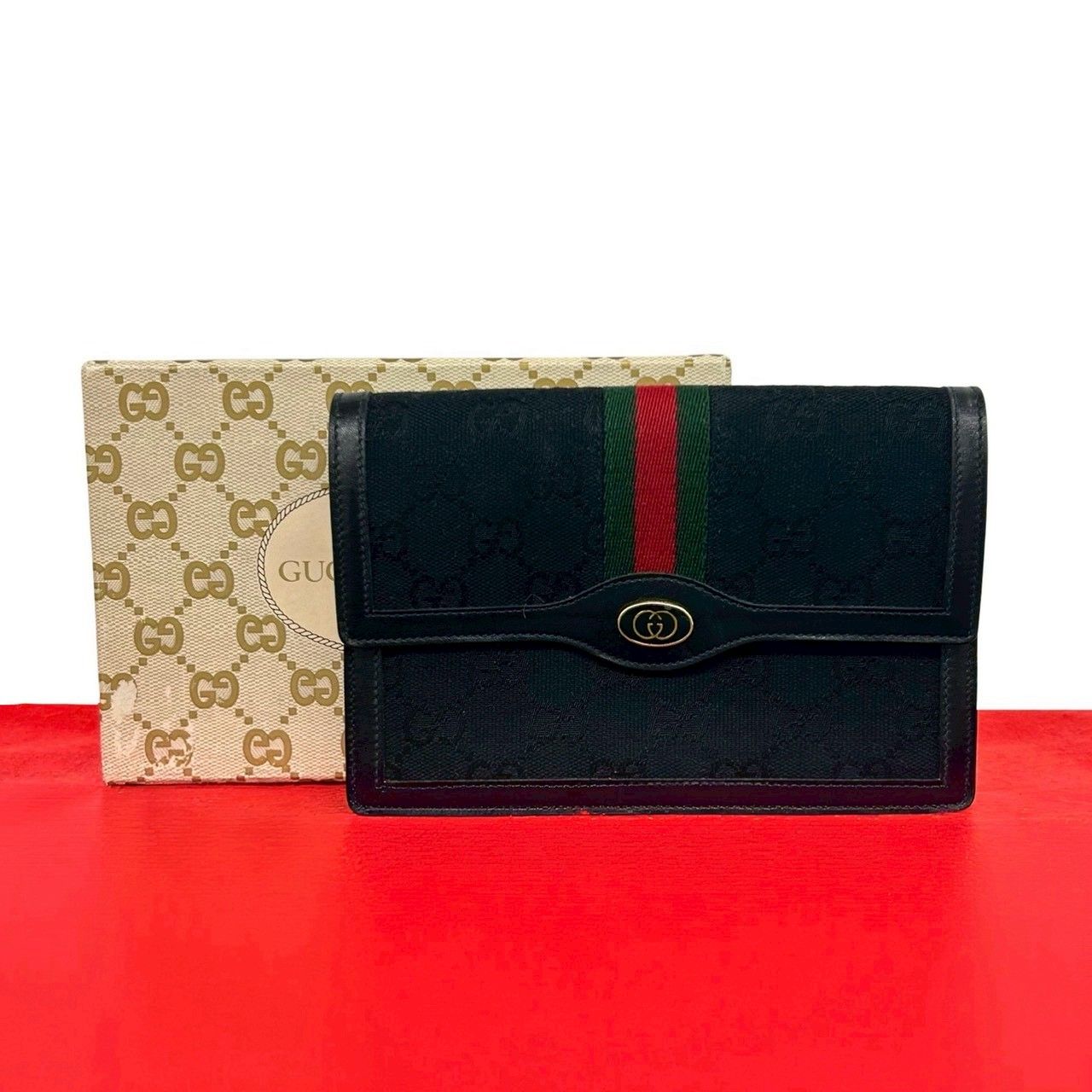 未使用保管品 箱付き GUCCI グッチ オールドグッチ ヴィンテージ GG