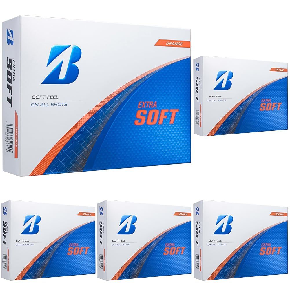 新品 BRIDGESTONE(ブリヂストン)ゴルフボール EXTRA SOFT 2025年モデル 12球入 オレンジ X5OXJ (× 5)