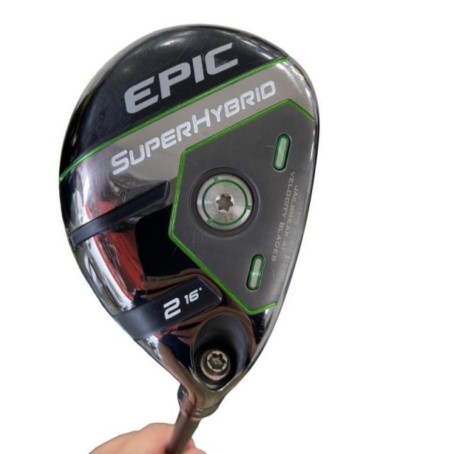 【中古】 キャロウェイ EPIC SUPER HYBRID U2 ユーティリティ UT リシャフト (フレックスその他) メンズ 男性用 右利き 右用 Cランク ゴルフクラブ