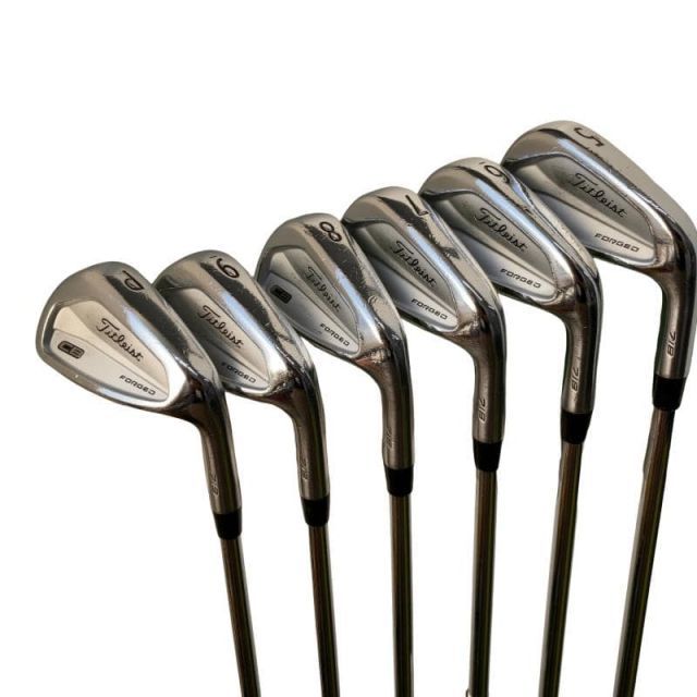 【中古】 タイトリスト Titleist CB 718 6S アイアンセット IR 純正特注シャフト (フレックスX) メンズ 男性用 右利き 右用 Cランク ゴルフクラブ