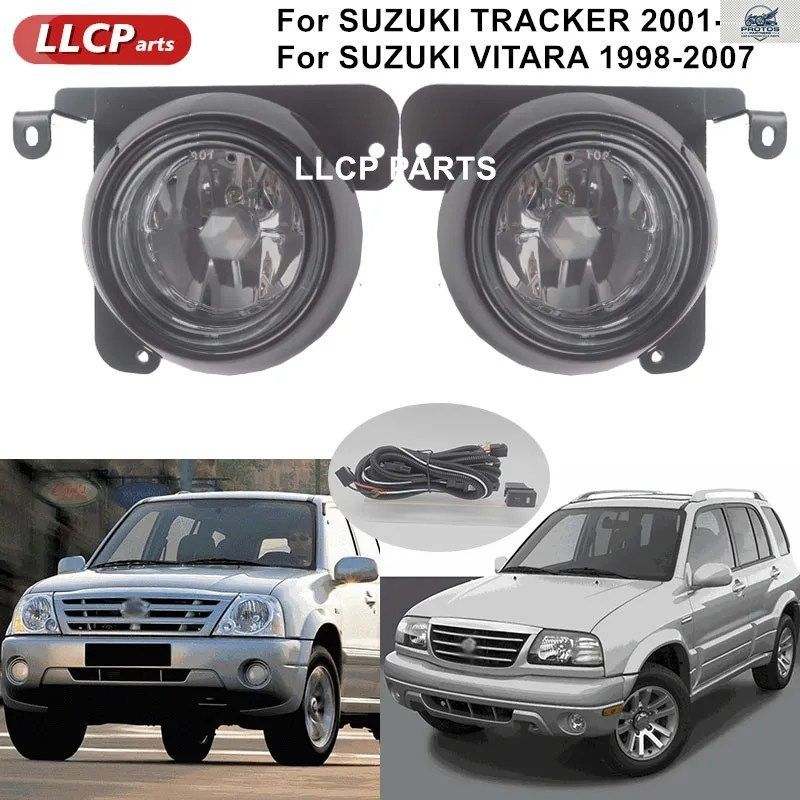 1セット VITARA ESCUDO 2000 TRACKER 2001-2009 VITARA 1998-2009 フロントバンパーフォグランプ（配線スイッチ付き） 9,436円