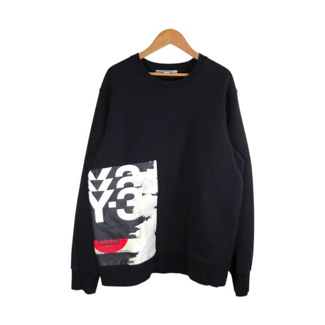 Y-3 CH1 GRAPHIC CREW SWEATSHIRT BLACK サイズXL GK4387 ワイスリー グラフィック クルー スウェットシャツ トップス 大名店
