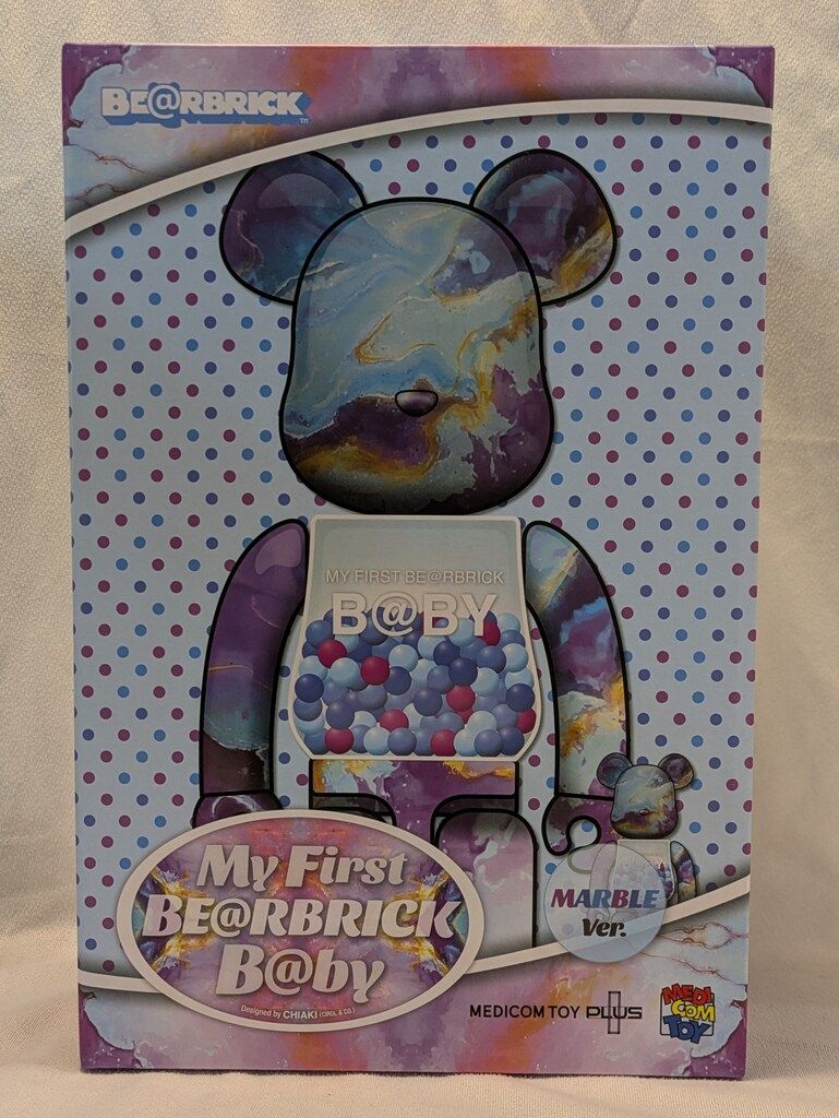 MEDICOMTOY BE@RBRICK MY FIRST BE@RBRICK B@BY MARBLE Ver. 100%&400%