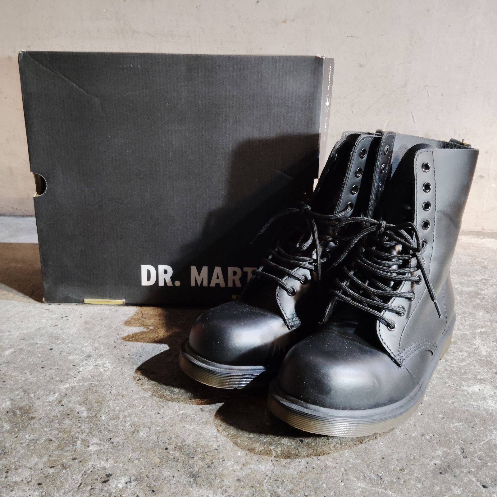 Dr.Martens 10ホール スチールトゥ 10104 UK9 Dr.Martens 10ホールブーツ 10104 ブラック 26cm ドクターマーチン