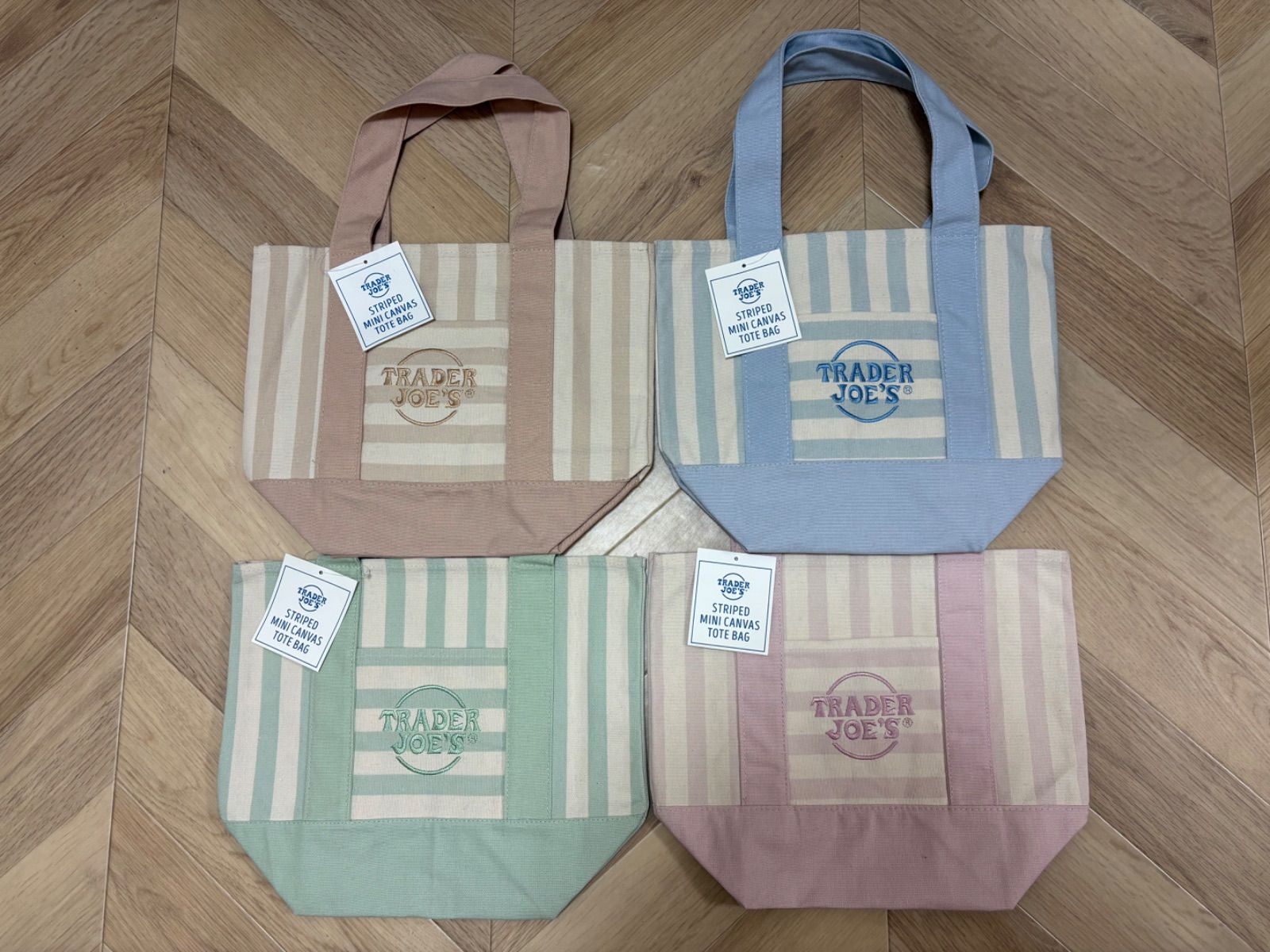 新品 Trader Joe's ミニトートバッグ 4枚セット - メルカリ