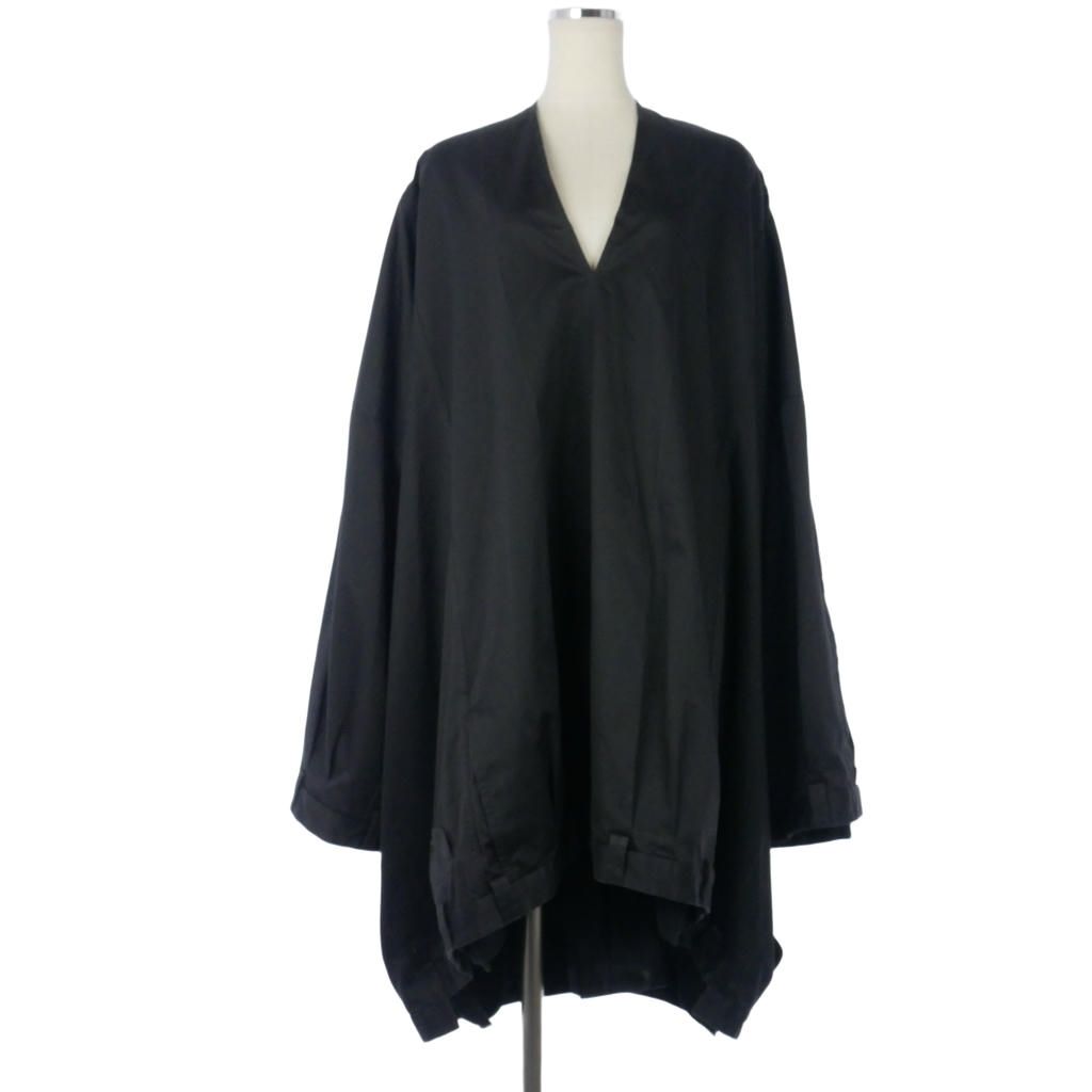 バレンシアガ BALENCIAGA 23AW RECONSTRUCTED VAREUSE DRESS パンツ 再構築 Vネック ワンピース 36 黒 ブラック 770517