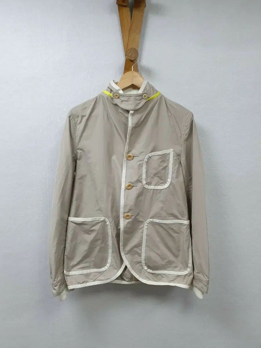 3/95 100 SACAI ポ ポリ シルク Rib Piping ジャケット