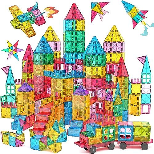 Jasonwell 108pcs マグネットブロック 磁気おもちゃ コンストラクト 磁石ブロック 子供 知育玩具 幼児 に おもちゃ 男の子 日本語バッケージ 立体パズル ゲーム モデル DIY 積み木 キーズ 誕生日 ギフト クリスマス プレゼント 贈り物e
