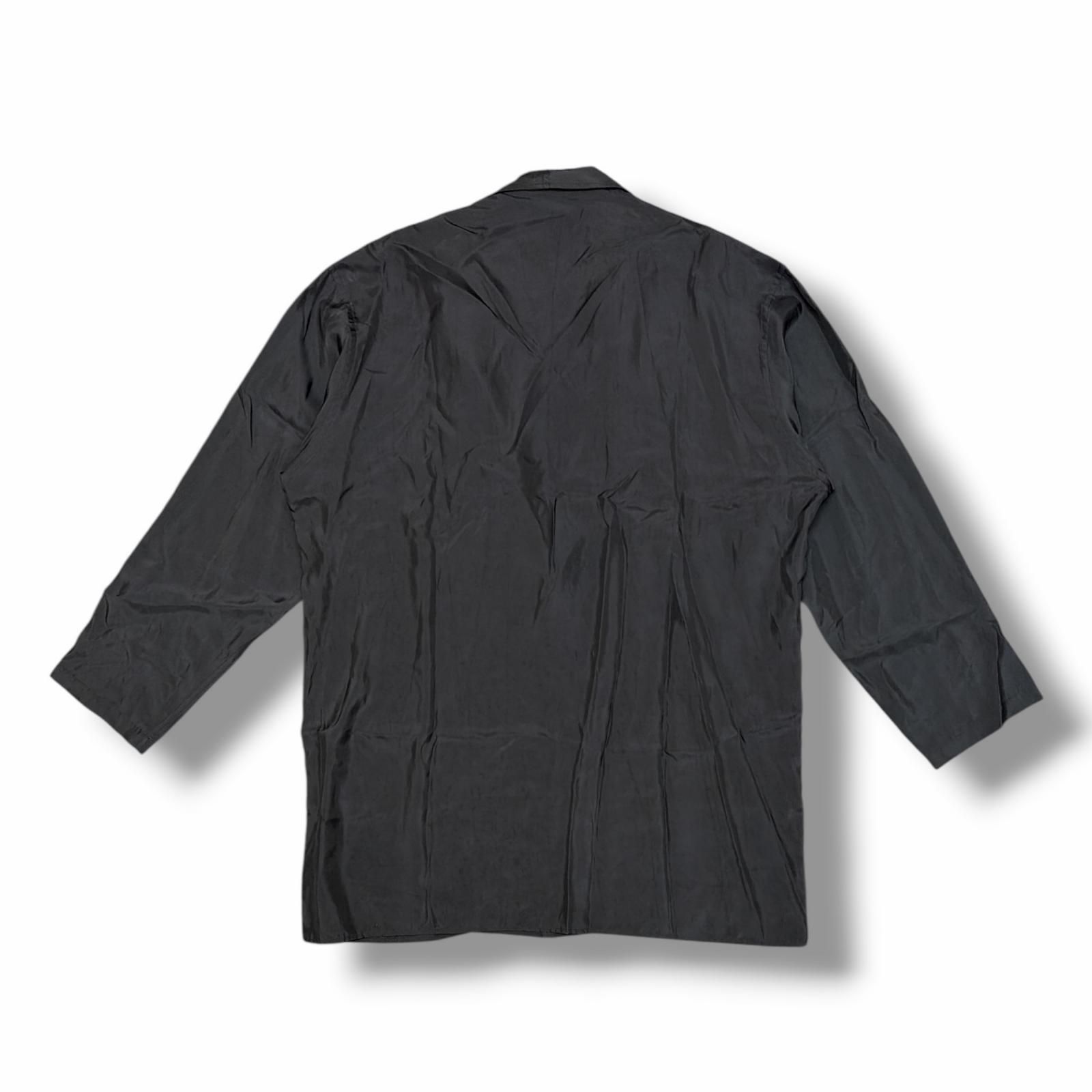 参考上代74800円 Yohji Yamamoto 26SS CUPRO TAFFETA FRONT DOUBLE