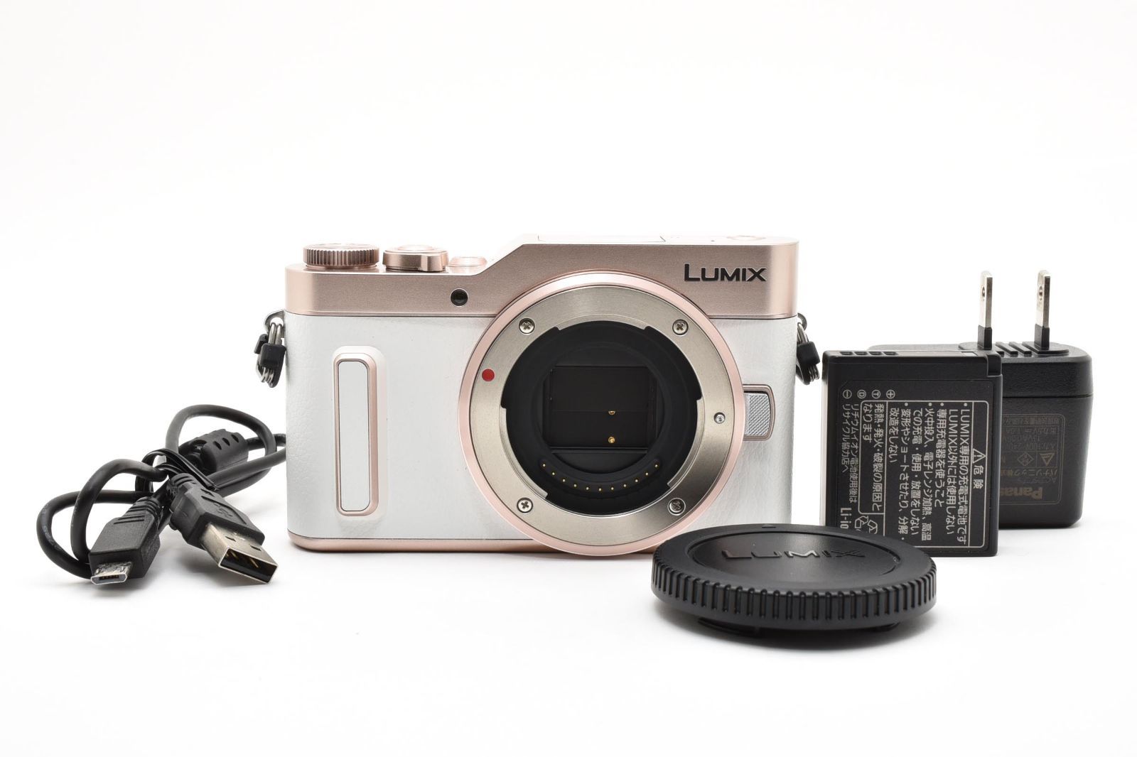 ★新品級★ パナソニック Panasonic LUMIX GF10 ボディ DC-GF10 ホワイト 《ショット数1703回！》★完動品★ #A605099