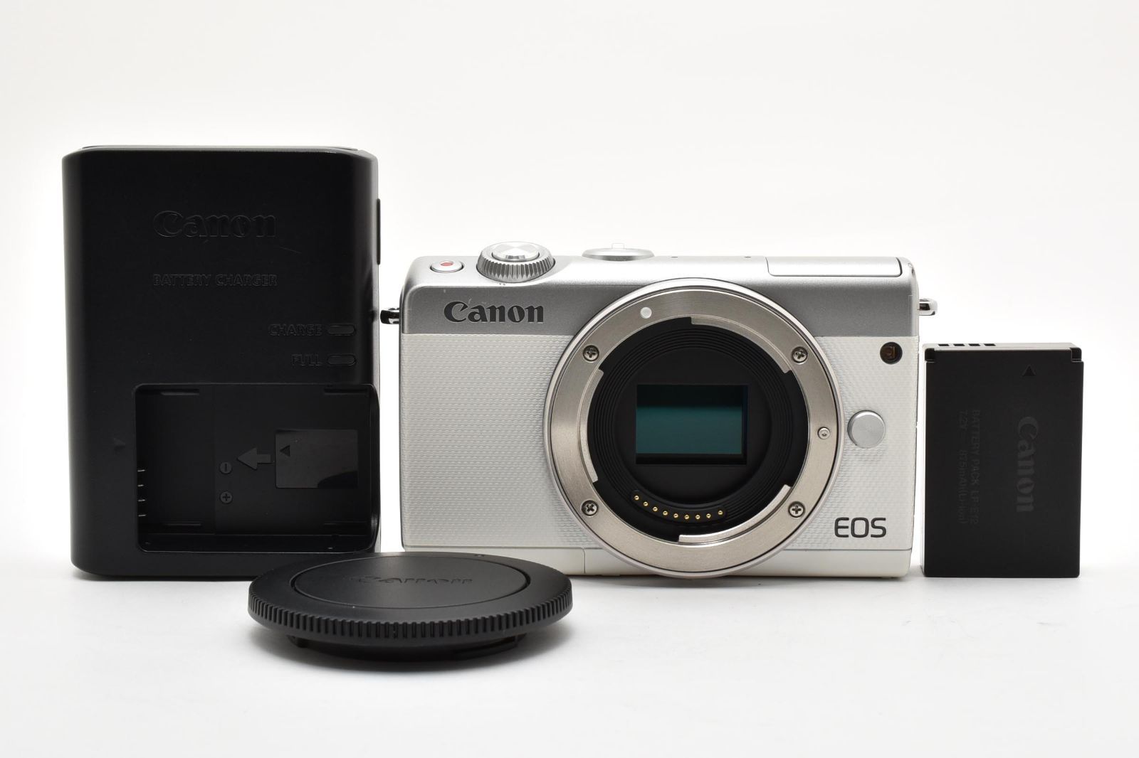 ★極上★ キヤノン Canon EOS M100 ボディ ホワイト 《バッテリー・充電器付！》★完動品★ #A605109