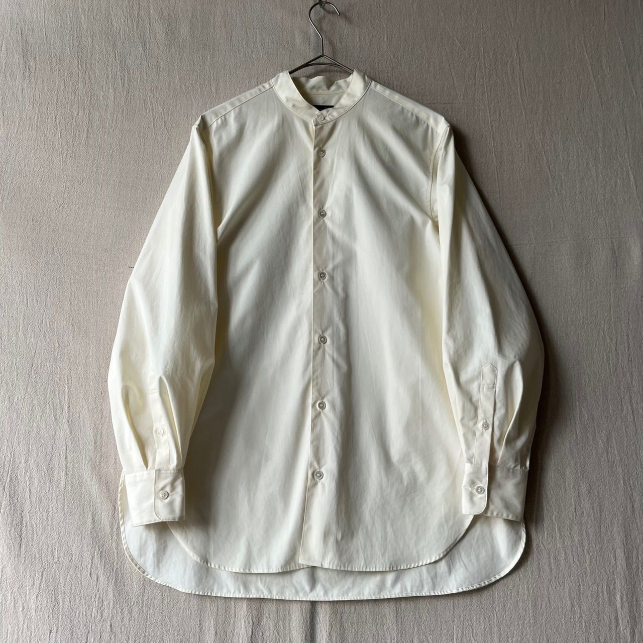 STEVEN ALAN バンドカラー シャツ / S コットン ホワイト 日本製 T6-06055-9550